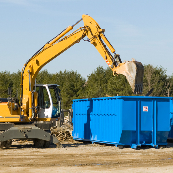 what happens if the residential dumpster is damaged or stolen during rental in Topinabee